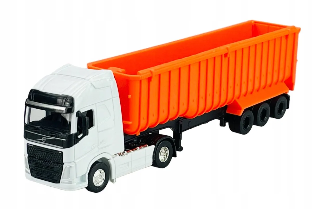 Volvo FH Kipper Vrachtwagen 1:64 Metaal Wit by Welly in Orange – product photo