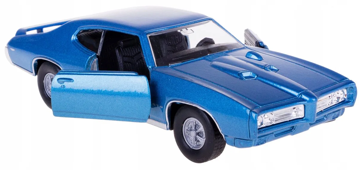 Wally Pontiac Gto 1969 Metaal model 1:34/39 från Welly i Blå – produktbild