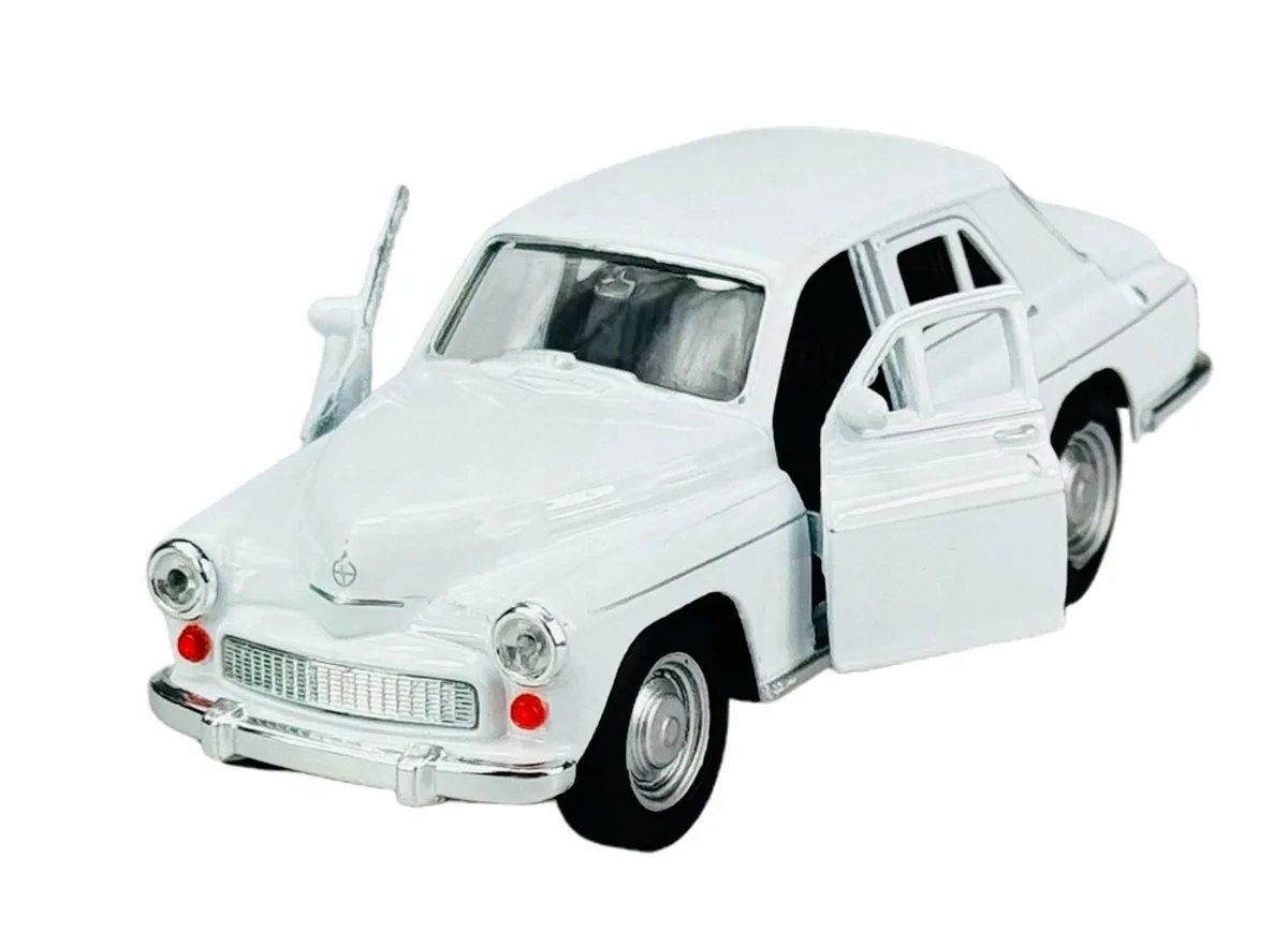 Warszawa 224 Wit Metaal Modelauto 1:34 - 1:39 de Welly – photo du produit