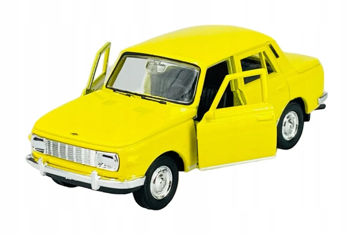 Wartburg 353 gele metalen modelauto 1:34 - nieuw fra Welly – produktbillede