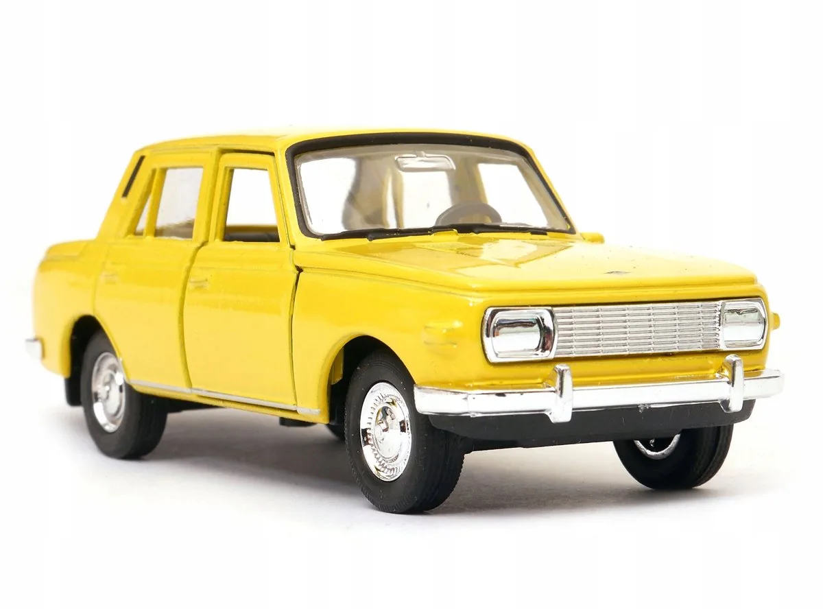 Wartburg 353 Modelauto 1:34 - Legendarisch PRL Speelgoed de Welly en Jaune – photo du produit