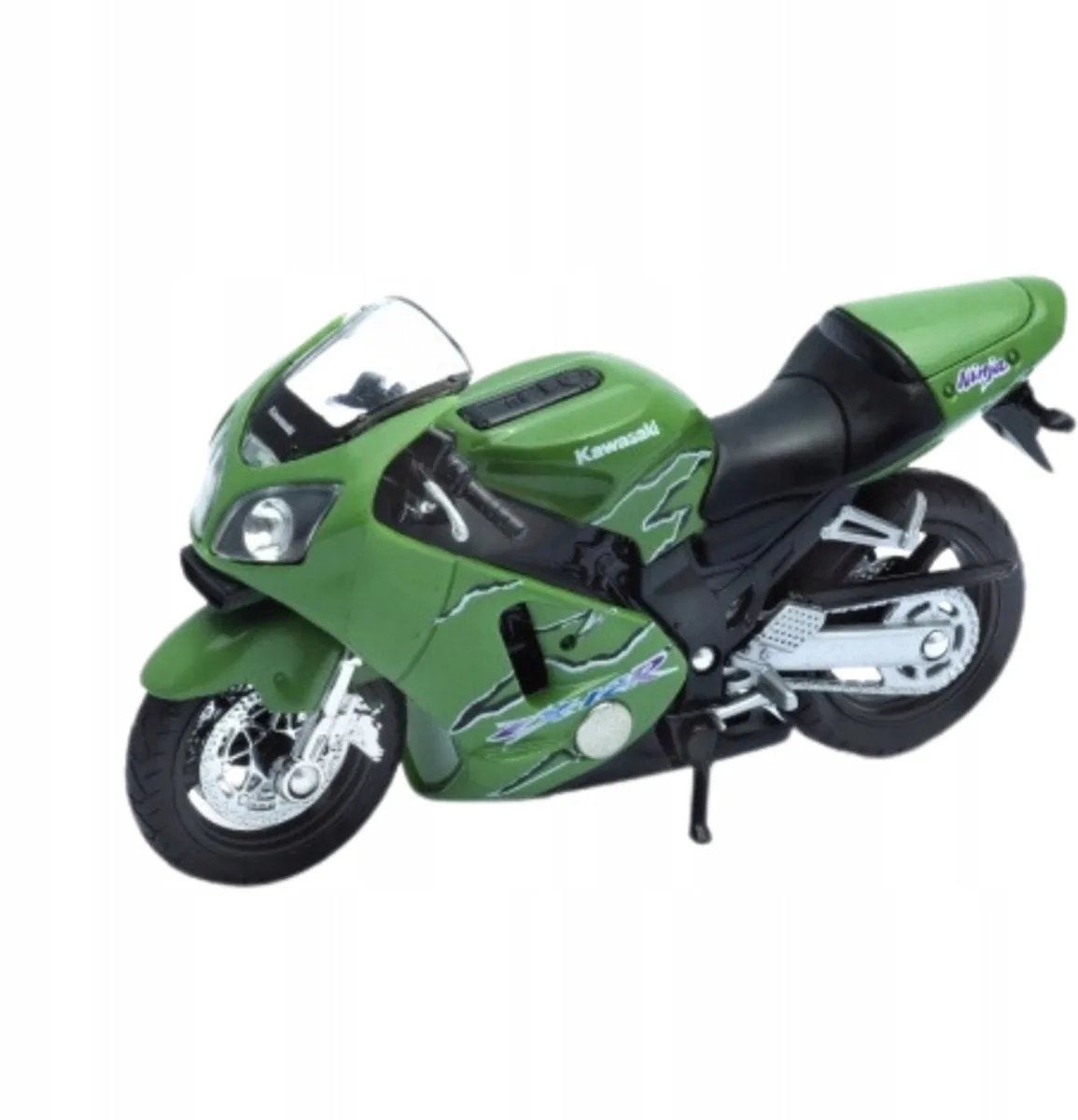 Welly 1:18 Kawasaki Ninja ZX-12R-motor fra Welly i Grøn – produktbillede