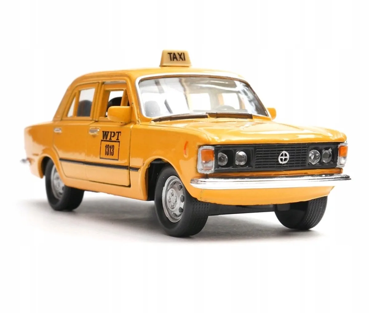 Welly 1:34 Fiat 125p Taxi Modelauto fra Welly i Gul – produktbillede