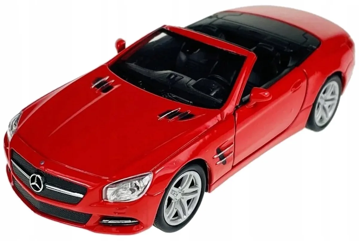 Welly 1:34 Modelauto Mercedes-Benz SL 500 2012 fra Welly i Rød – produktbillede