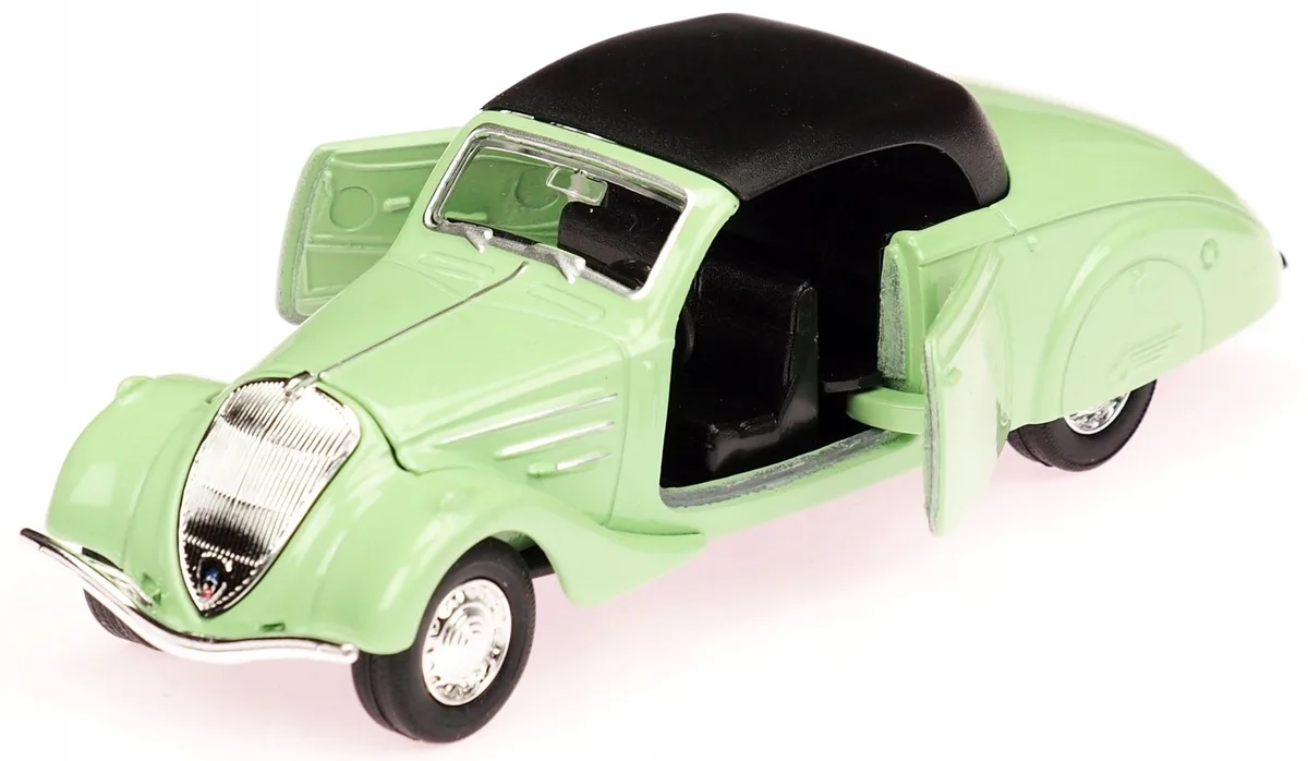 Welly 1938 Peugeot 402 Metaal Modelauto - Pistache, 1:34-1:39 fra Welly – produktbillede