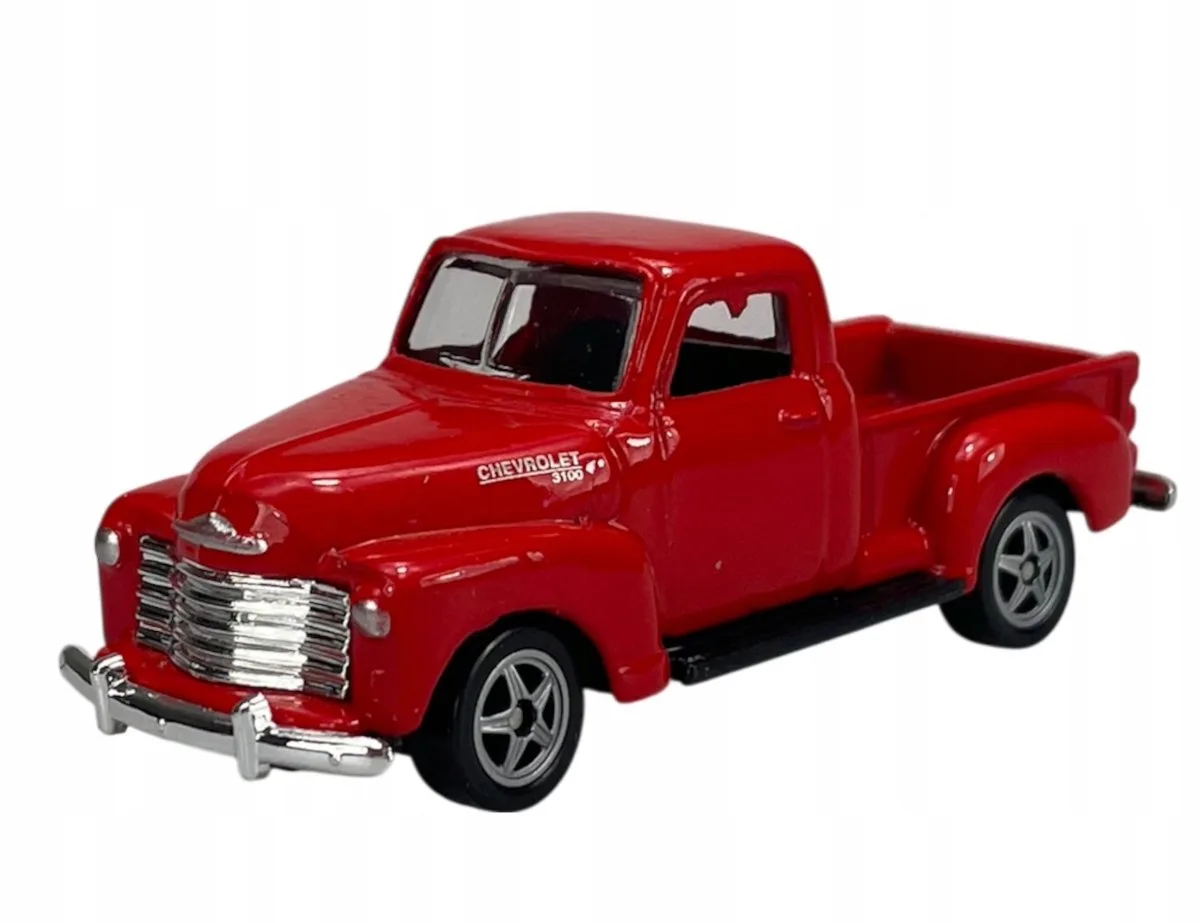 Welly 1953 Chevrolet 3100 Pick-Up Metaal Model 1:60 fra Welly i Rød – produktbillede
