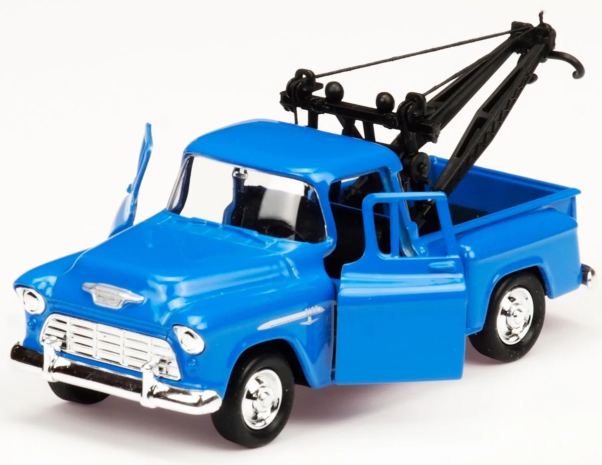 Welly 1955 Chevrolet Stepside Sleepwagen Metaal 1:34-1:39 van Welly in Blauw – productfoto