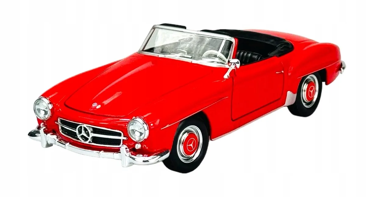 Welly 1955 Mercedes-Benz 190 SL W121 Metaal 1:24 Model Auto de Welly en Rouge – photo du produit