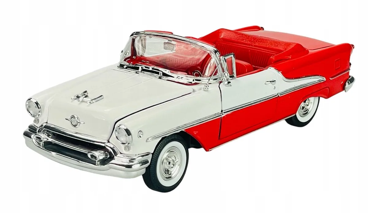 Welly 1955 Oldsmobile Super 88 metalen model 1:24 de Welly en Rouge – photo du produit