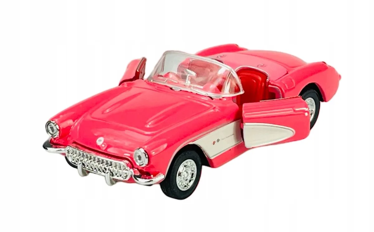 Welly 1957 Chevrolet Corvette Modelauto Metallic 1:34 von Welly in Rose – Produktfoto