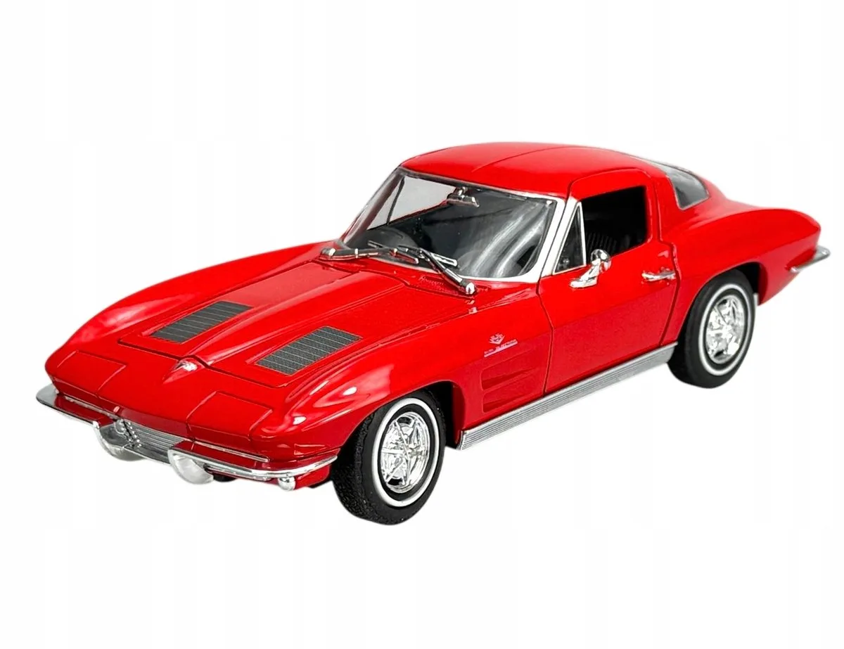 Welly 1963 Chevrolet Corvette rood metaal model 1:24 von Welly – Produktfoto