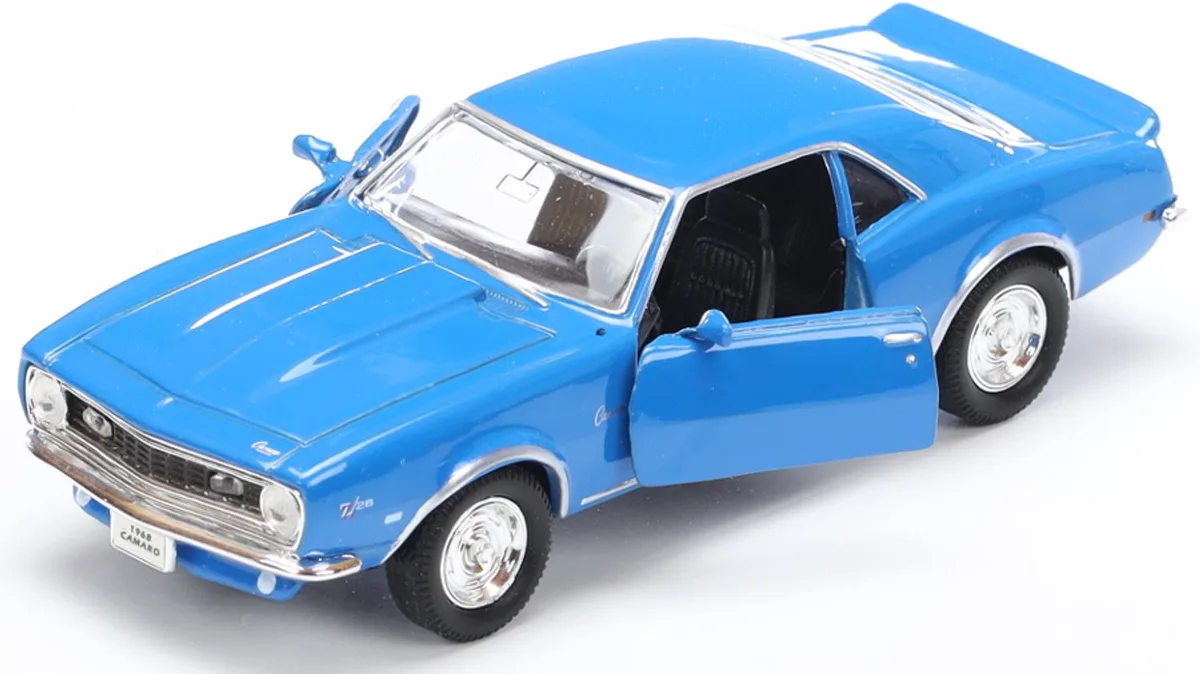 Welly 1968 Chevrolet Camaro Z28 Metaal Modelauto Schaal 1:34-1:39 Blauw van Welly – productfoto