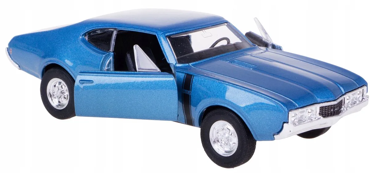 Welly 1968 Oldsmobile 442 Modelauto Metaal 1:34-39 från Welly i Blå – produktbild
