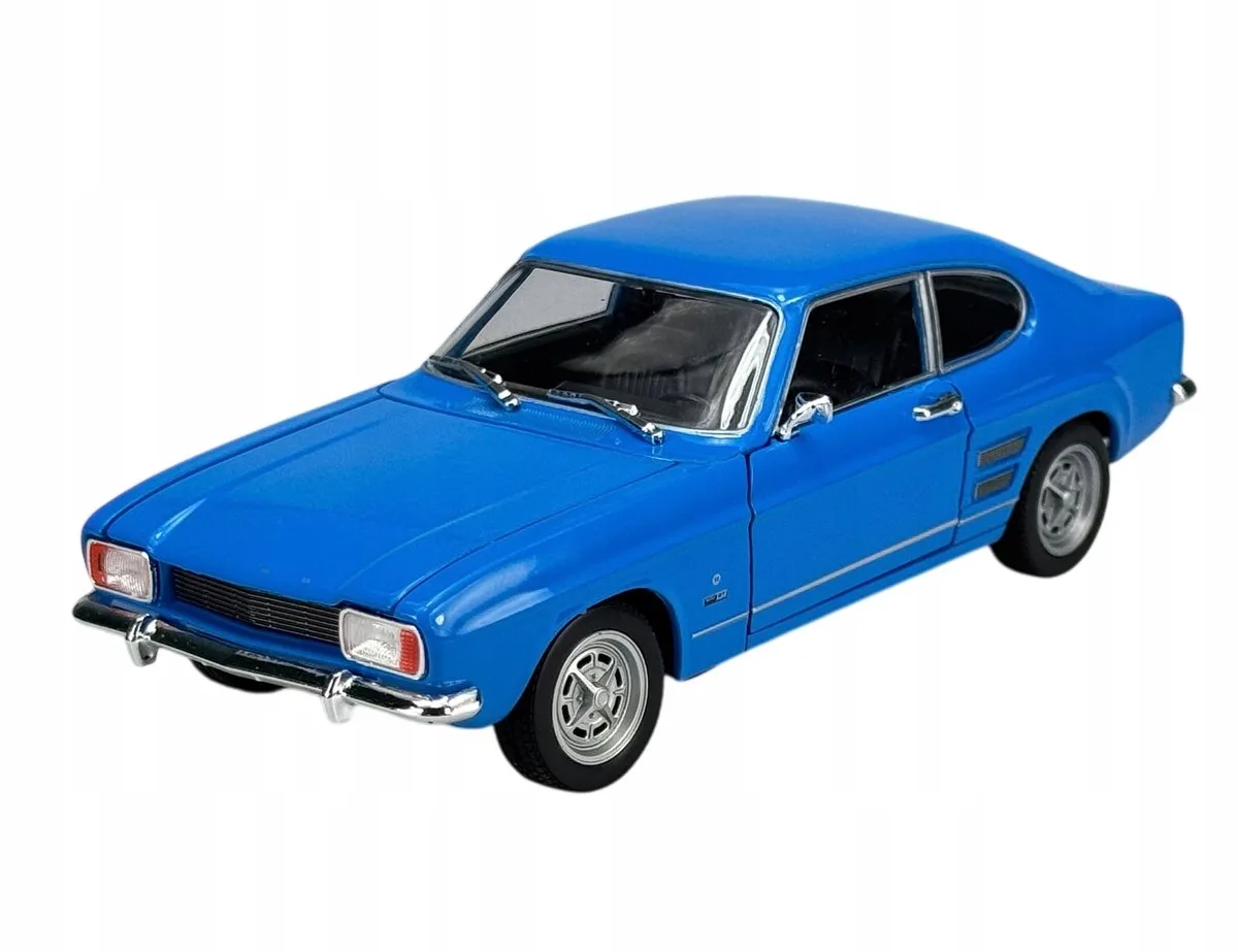 Welly 1969 Ford Capri modelauto metallic 1:24 - nieuw de Welly en Bleu – photo du produit