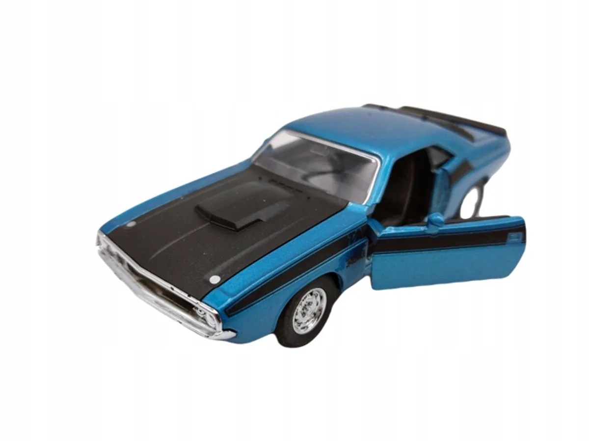 Welly 1970 Dodge Challenger T/A Metaal Model 1:34 von Welly in Blau – Produktfoto
