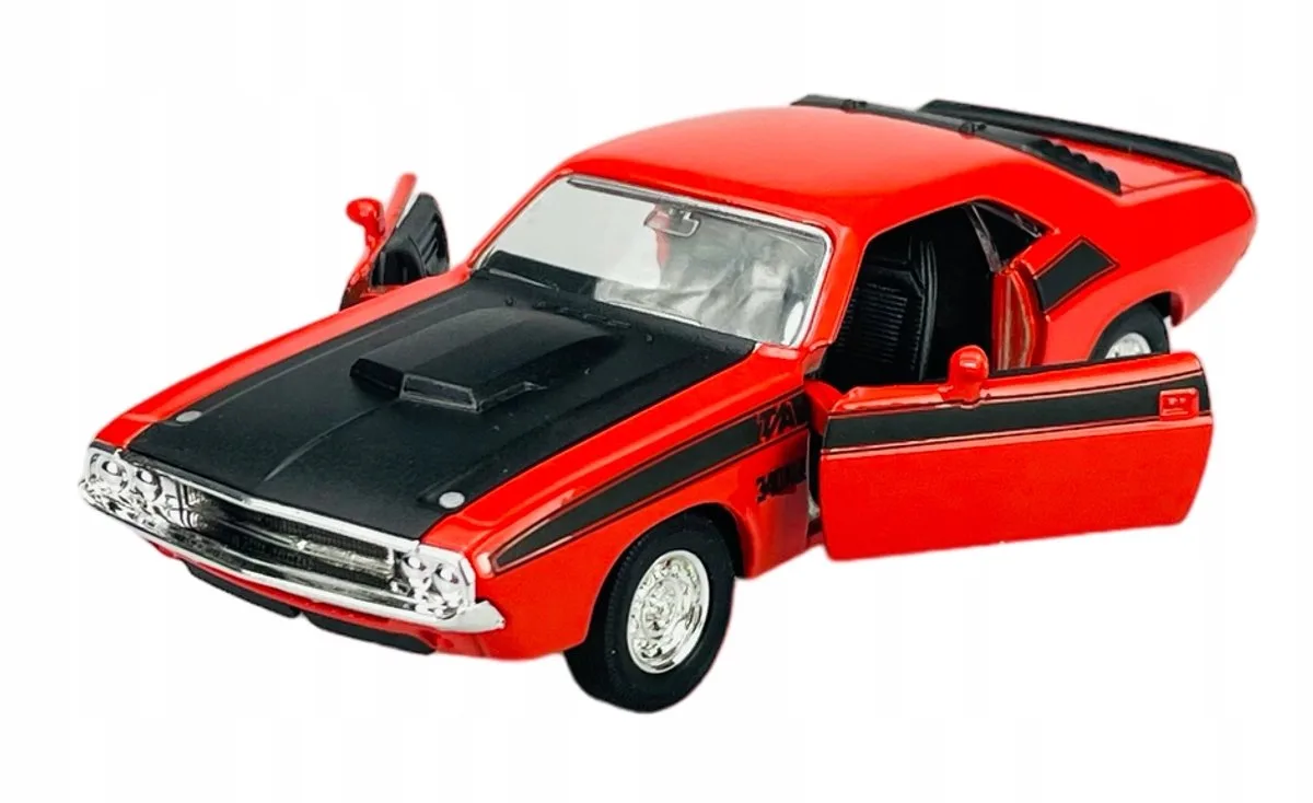Welly 1970 Dodge Challenger T/A Metalen modelauto 1:34 von Welly in Rot – Produktfoto