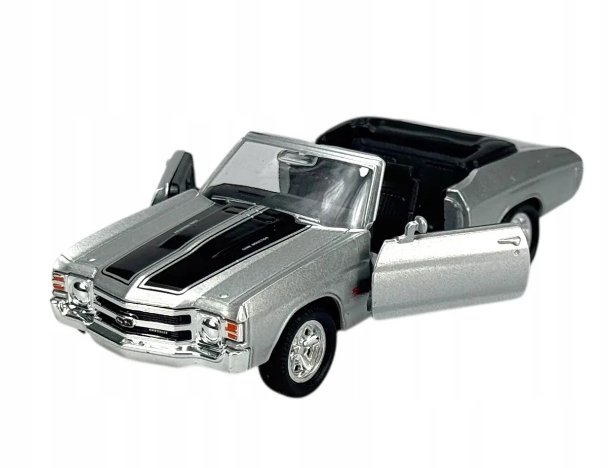 Welly 1971 Chevrolet Chevelle SS 454 Zilver Metaal Model 1:34 von Welly – Produktfoto