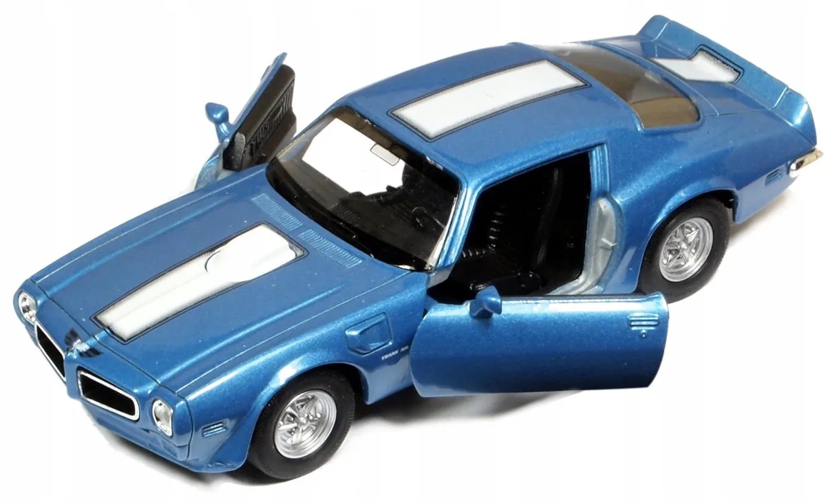 Welly 1972 Pontiac Firebird Trans Am modelauto, schaal 1:34, blauw de Welly – photo du produit