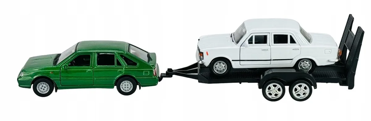 Welly 2-Pack Polonez Caro Plus & Fiat 125p 1:34 Metaal by Welly – product photo