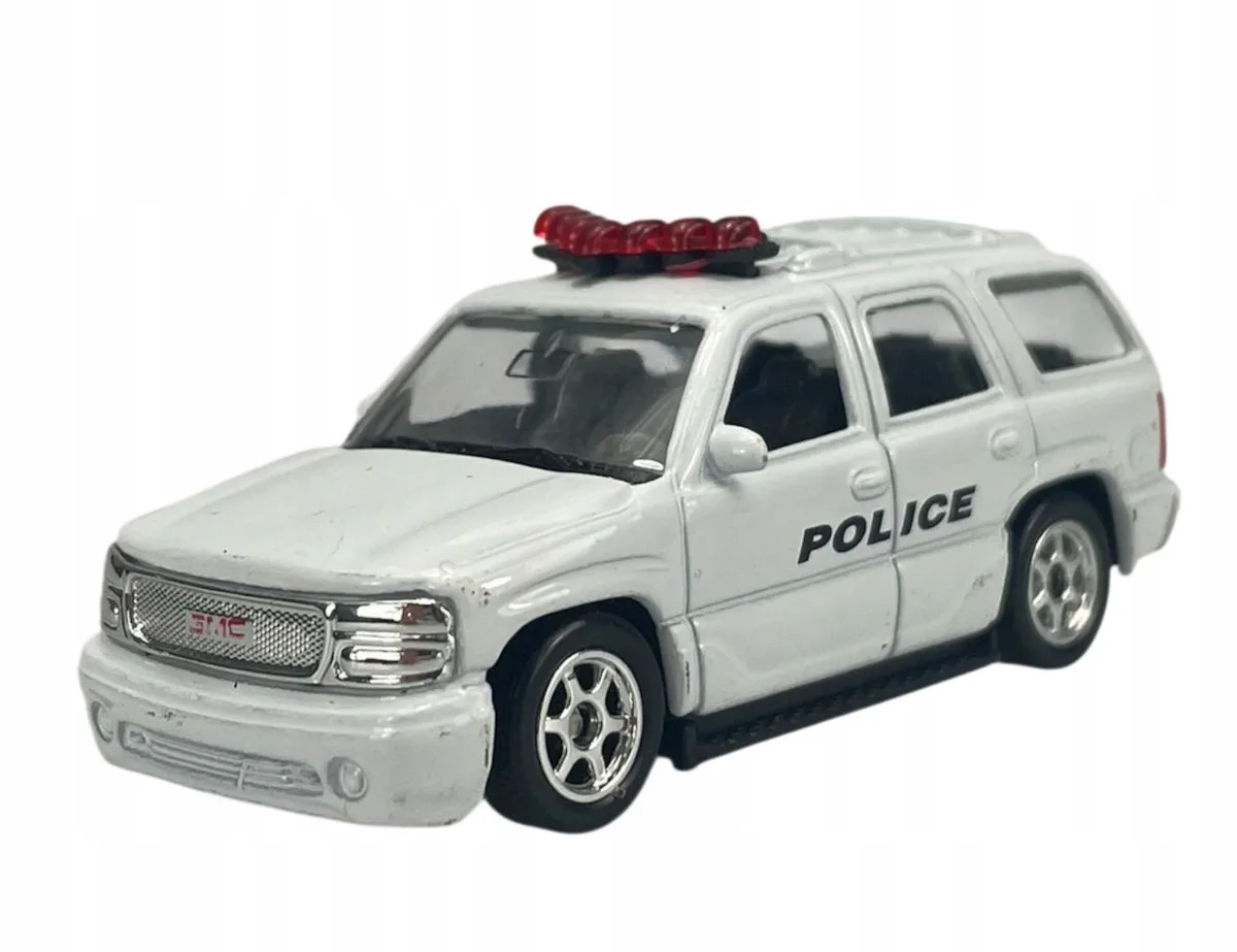 Welly 2001 GMC Yukon Denali Politie Modelauto 1:60 Metaal fra Welly i Hvid – produktbillede