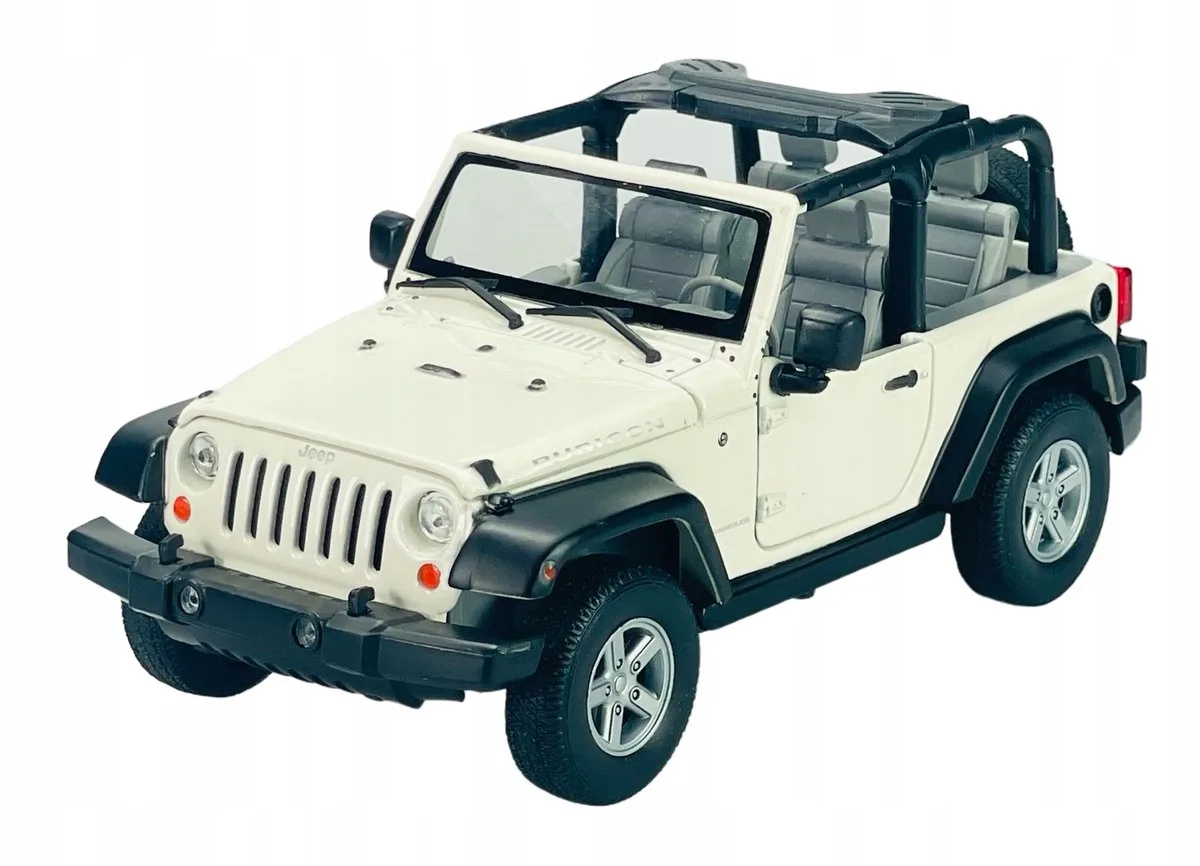 Welly 2007 Jeep Wrangler Wit Metaal Model 1:24 de Welly – photo du produit