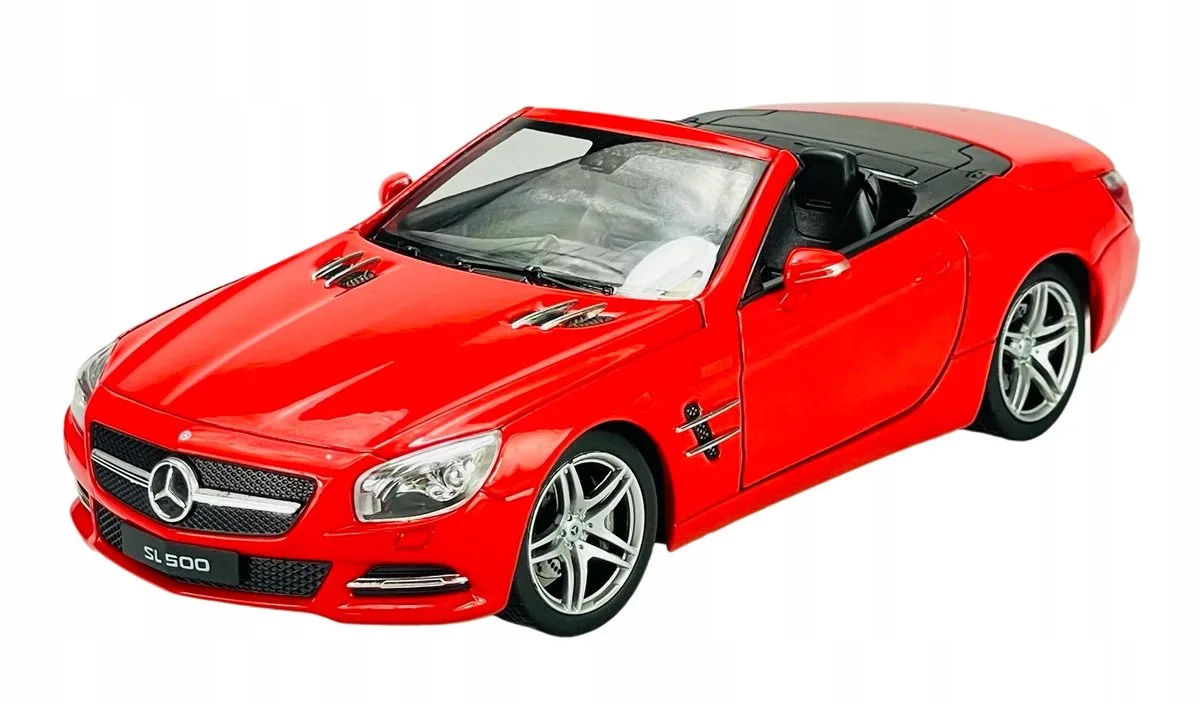 Welly 2012 Mercedes-Benz SL500 Metaal 1:24 Open Deuren från Welly i Röd – produktbild