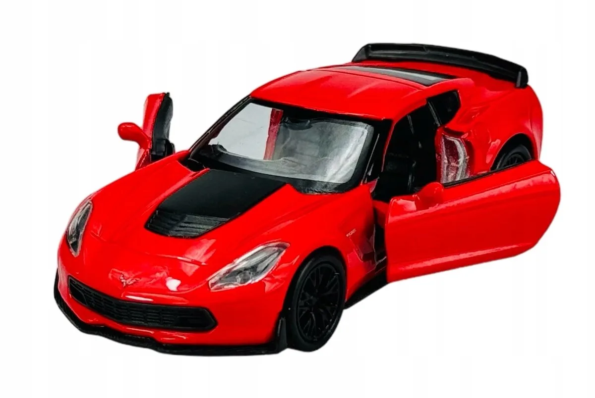 Welly 2017 Chevrolet Corvette Z06 metalen model 1:34 fra Welly i Rød – produktbillede