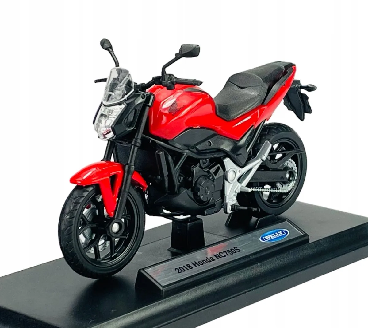 Welly 2018 Honda NC750S Schaal 1:18 Metalen Model Motor by Welly in Black – product photo