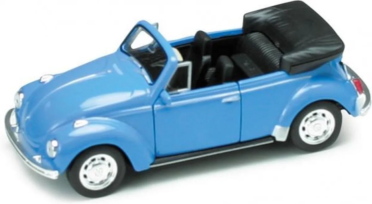 WELLY 42344 Volkswagen kever Beetle Cabrio in vensterdoos by Welly in Blue – product photo