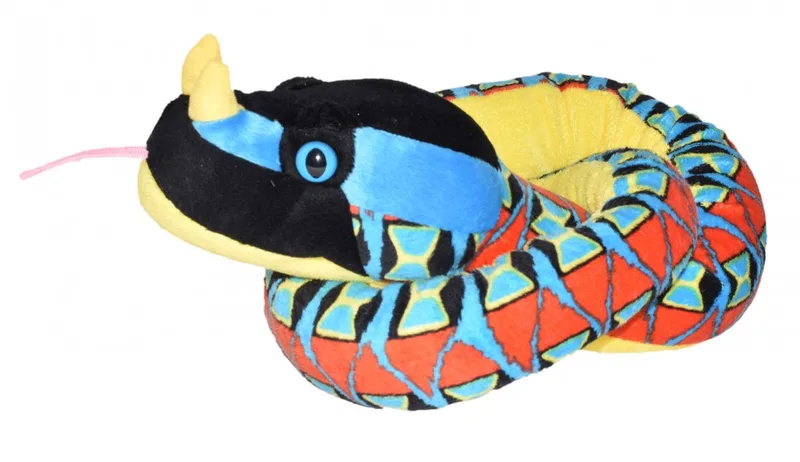 Knuffel Neushoorn Pofadder 137 Cm Zwart/blauw by Wild Republic in Black – product photo