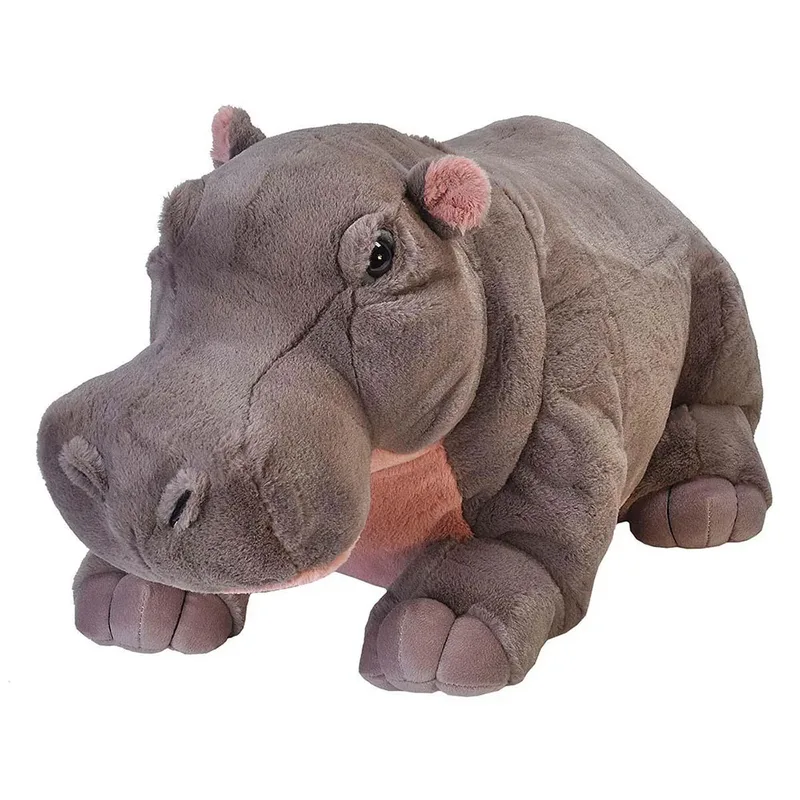 Living Earth serie - Knuffel Nijlpaard - pluche - knuffeldier - 76 cm - wilde dieren by Wild Republic in Multicolour – product photo 2 of 2