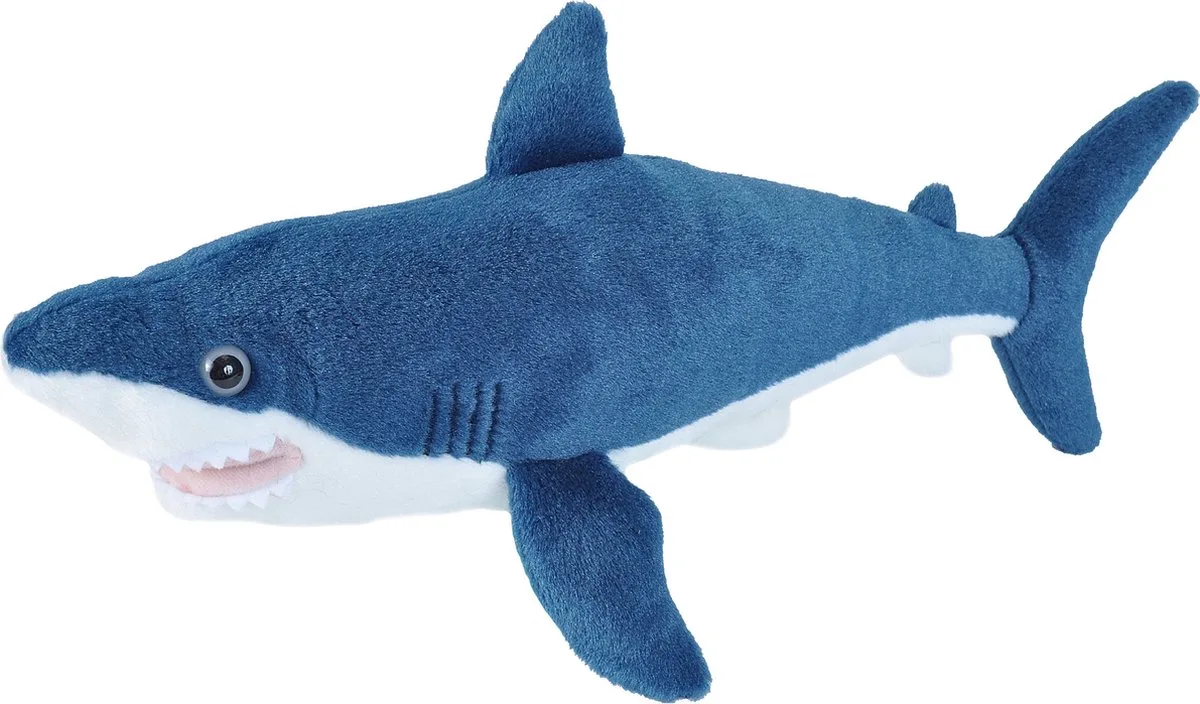 Pluche knuffel mako haai - haaien/vissen knuffels - 40 cm by Wild Republic in Blue – product photo