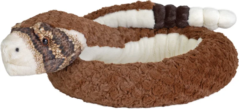 Pluche ratelslang knuffel - 137 cm - bruin - slangen - reptielen - met ratel geluid - speelgoed voor kinderen by Wild Republic in Multicolour – product photo