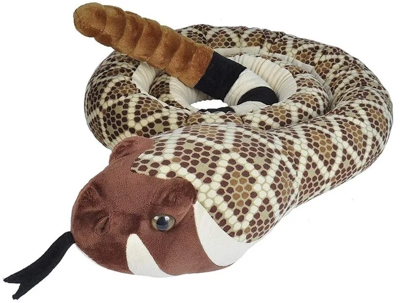 Pluche Texaanse ratelslang - knuffeltje - 280 cm - slangen knuffels - wilde dieren by Wild Republic in Multicolour – product photo