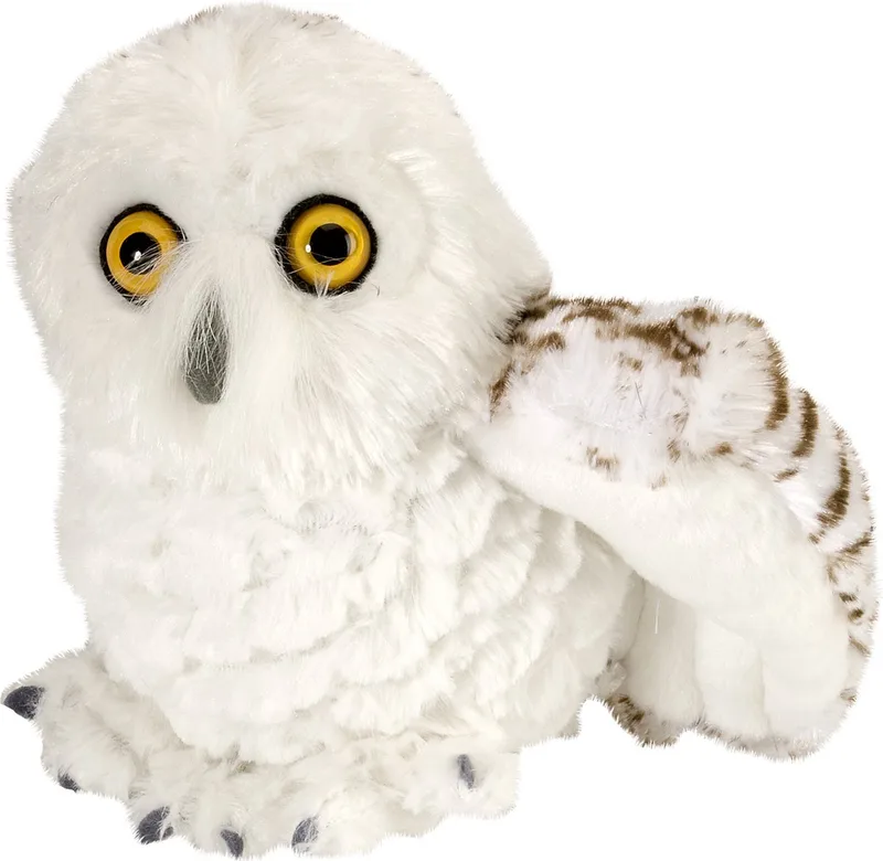 Pluche witte sneeuwuil knuffel vogel - 15 cm - speelgoed - Uilen de Wild Republic en Blanc – photo du produit