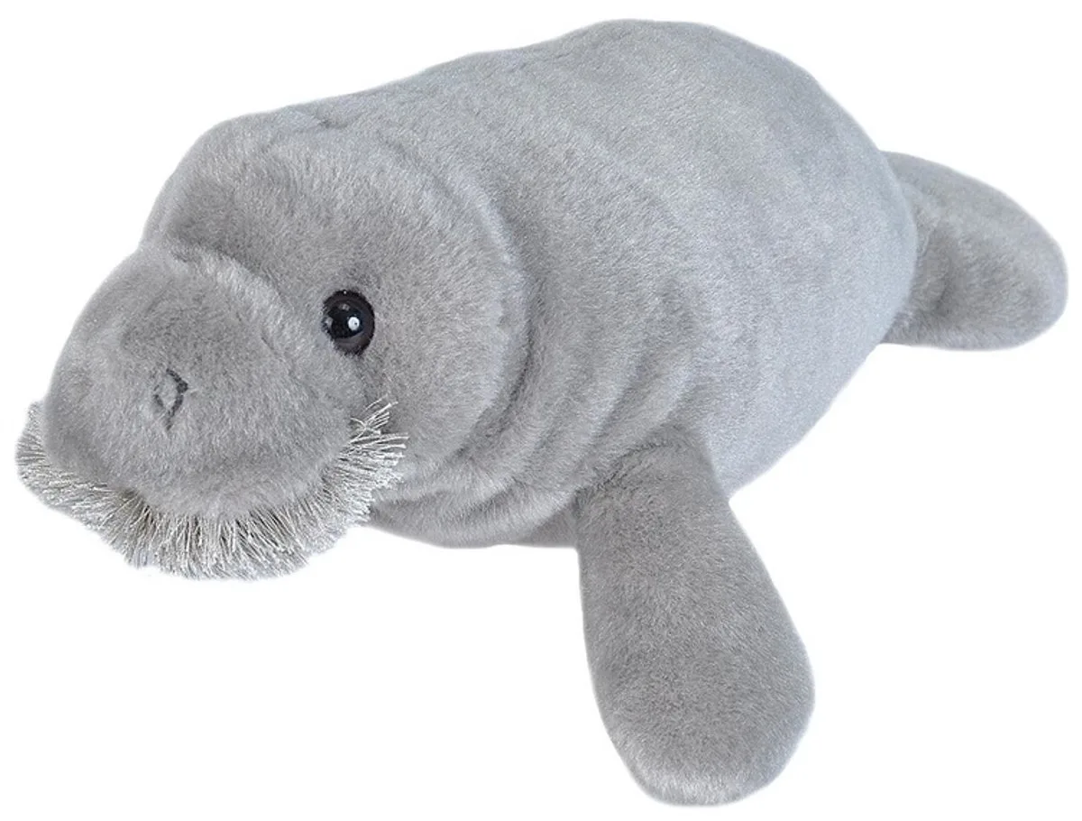 Pluche zeekoe - knuffelbeest - 33 cm - zeedier knuffel - speelgoed voor kinderen by Wild Republic in Grey – product photo