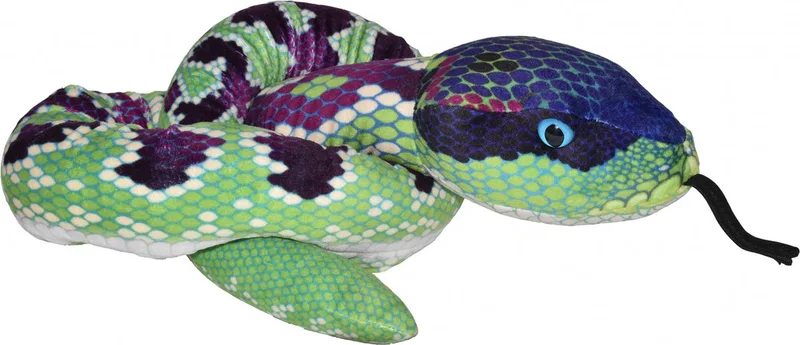 Slang knuffel 137 cm - paars - pluche - kraalogen - speelgoed by Wild Republic in Green – product photo