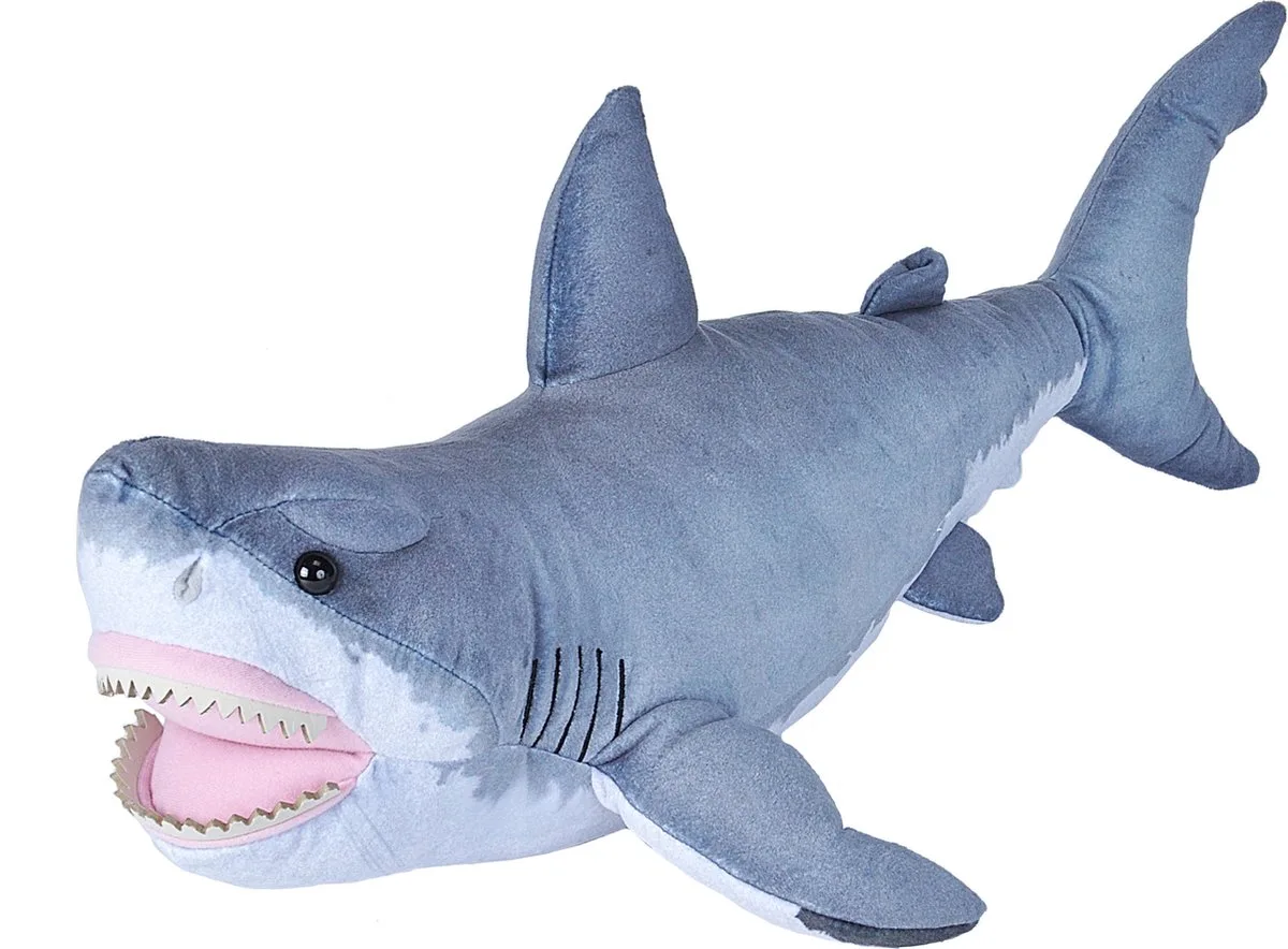 witte haai knuffel - Pluche - 55 cm - blauw - haaien - vissen - zeedieren by Wild Republic in Multicolour – product photo