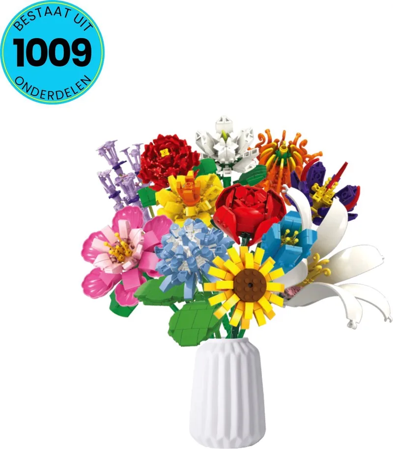 Bloemenpakket Speelgoed Set Geschikt Voor Iego - Bloemen Boeket - Vanaf 6 Jaar - 1009 Bouwstenen - Bouwpakket - STEM Speelgoed - Speelset - Bouwspeelgoed - Inclusief Handleiding von WOMA in Verschillende kleuren – Produktfoto