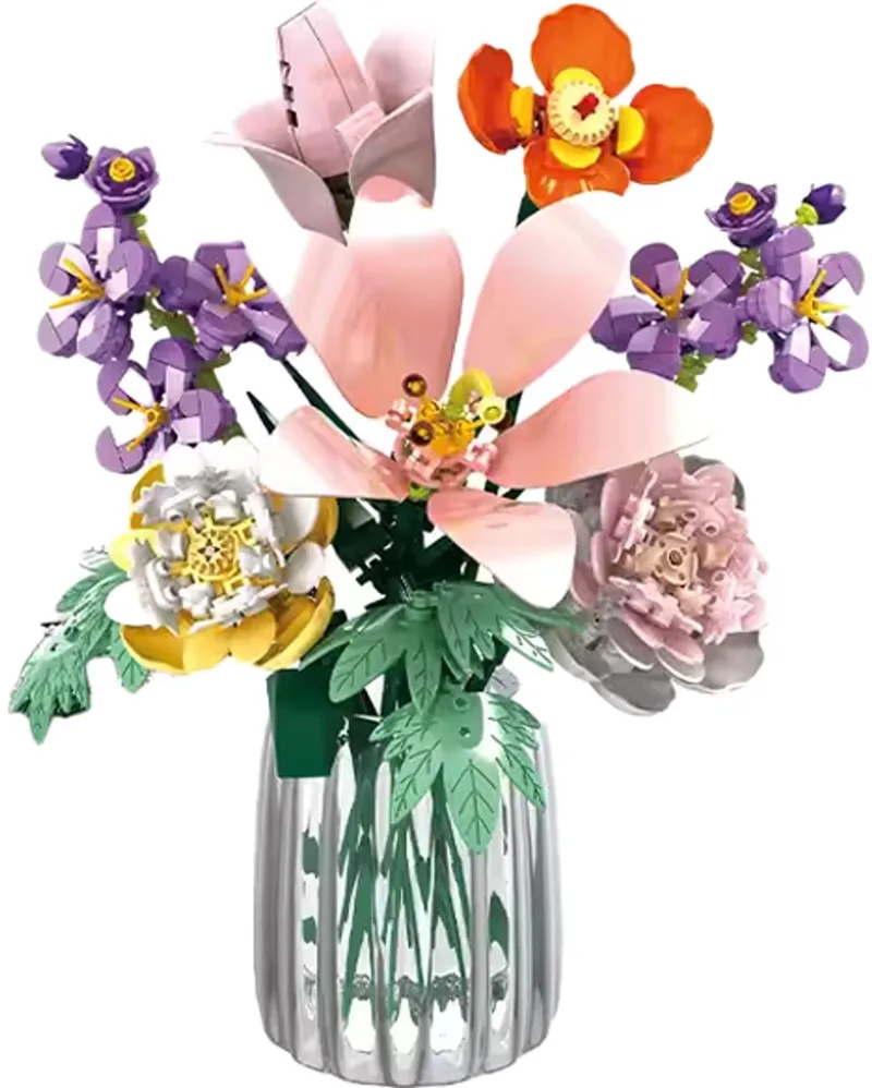 bloempot van WOMA in Bloemenbouwset: Zomer boeket, 563 bloks – productfoto