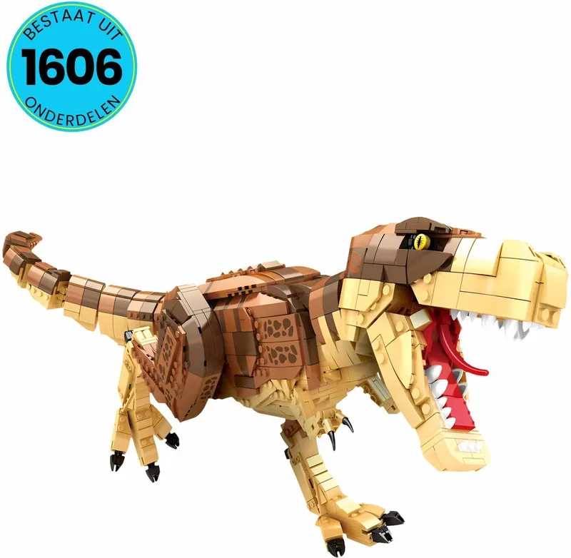 Dino Speelgoed Set Geschikt Voor Lego - 1606 Bouwstenen - T-Rex - Bouwset - STEM Speelgoed - Bouwsets - Bouwspeelgoed - Inclusief Handleiding by WOMA in Verschillende kleuren – product photo