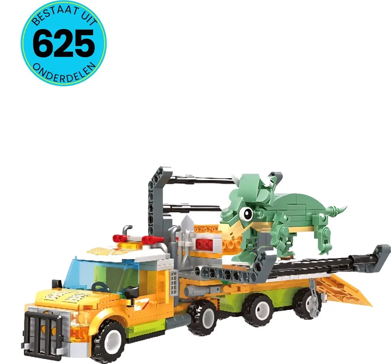 Dino Speelgoed Set Geschikt Voor LEGO - Vanaf 6 Jaar - 625 Bouwstenen - Bouwpakket - STEM Speelgoed - Speelset - Bouwspeelgoed - Inclusief Handleiding van WOMA in Verschillende kleuren – productfoto