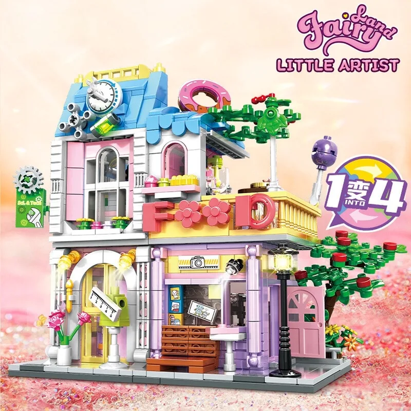 Fairy Land - Prinsessen Bouwset - Meisjes Speelgoed - 3D Bouwblokken - Educatief STEM Speelgoed - Compatibel met LEGO - 880 Stuks van WOMA in Little Artist – productfoto