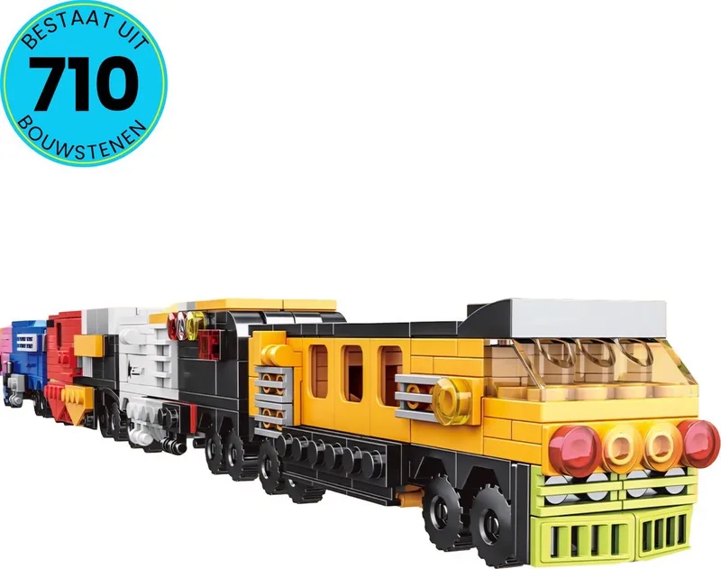 Trein Speelgoed Set Geschikt Voor LEGO - 710 Bouwstenen - Vanaf 6 Jaar - 16-in-1 - Bouwpakket - STEM Speelgoed - Speelset - Bouwspeelgoed - Inclusief Handleiding von WOMA in Verschillende kleuren – Produktfoto