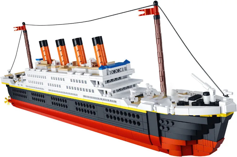 Zhe Gao 01010 Titanic bouwset | Classic creator boot | Technic ideas | STEM educatief speelgoed icons bouwpakket niet geschikt voor Lego | Cruise schip modelbouw voor volwassenen & kinderen | Bouwdoos met 1288 bouwstenen by Zhe Gao in Boten – Titanic 1288 blokken – product photo