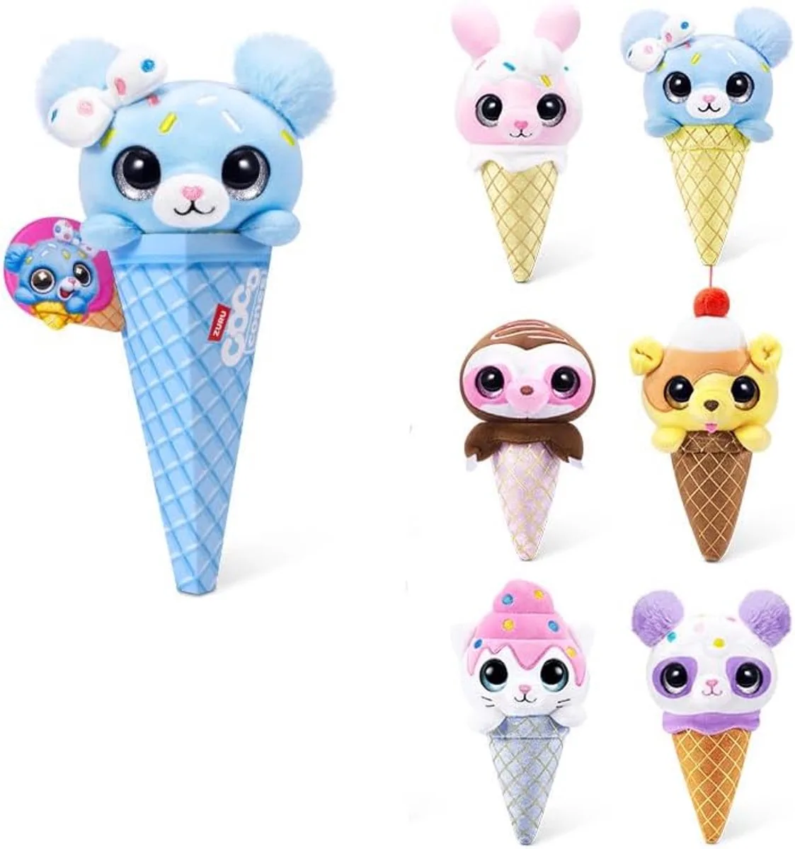 Coco Cones Sweet - Knuffel Ijsje - 1x Random von ZURU in Mehrfarbig – Produktfoto