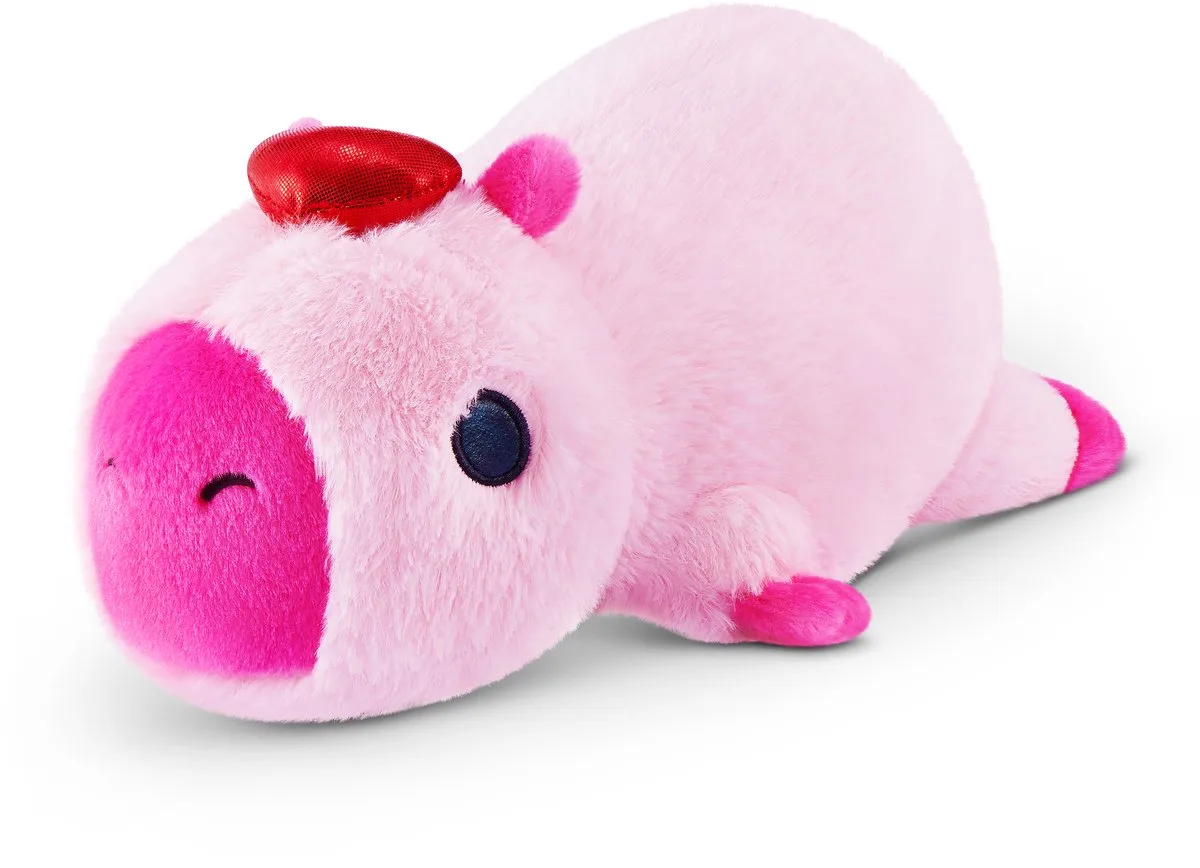 knuffel Capibara verzwaard pluche 35 cm knuffeldier comfort. van ZURU in Meerkleurig – productfoto