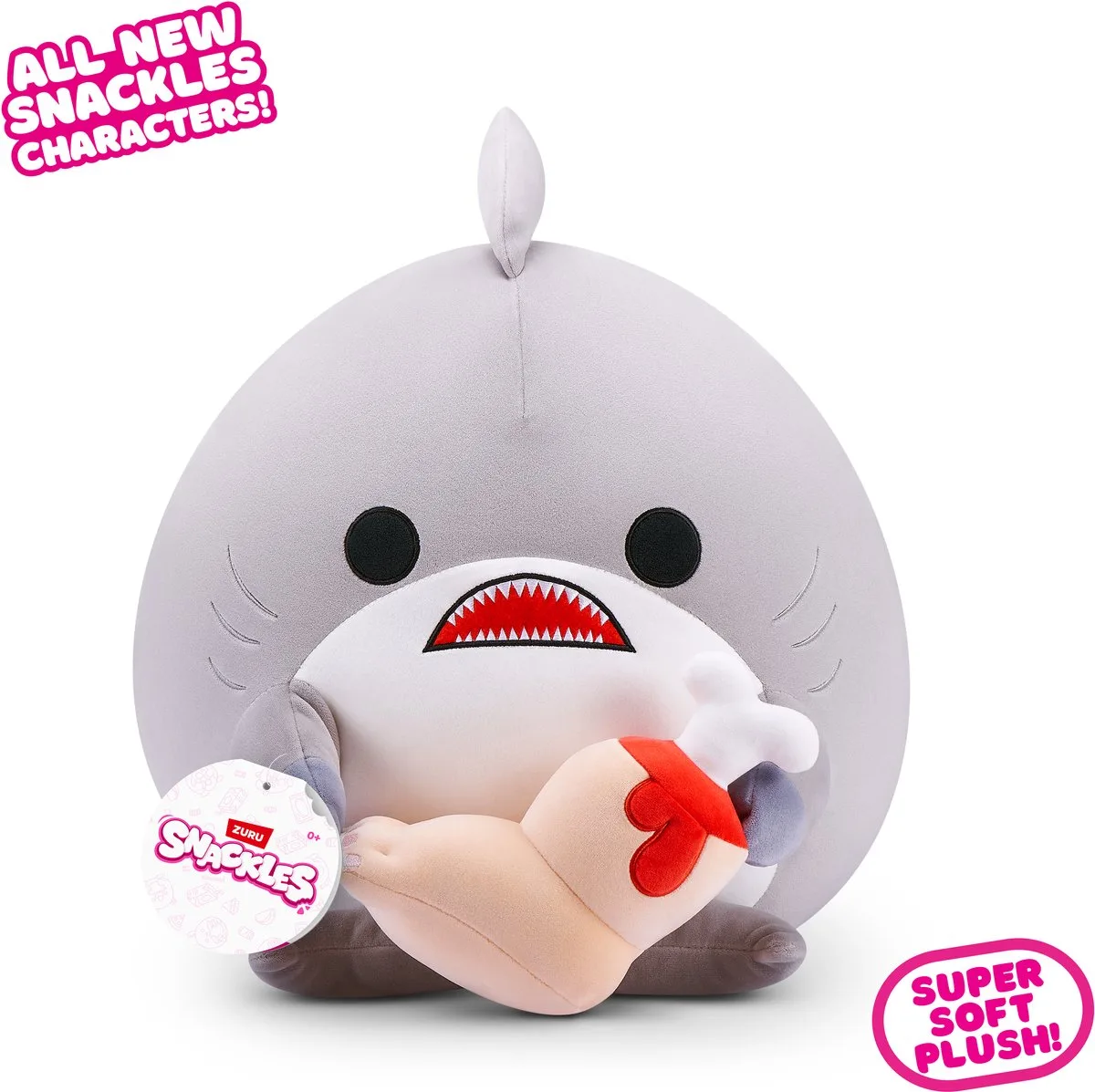 knuffel haai Snackles Core Fleur - pluche speelgoed 30cm. från ZURU i Flerfärgad – produktbild