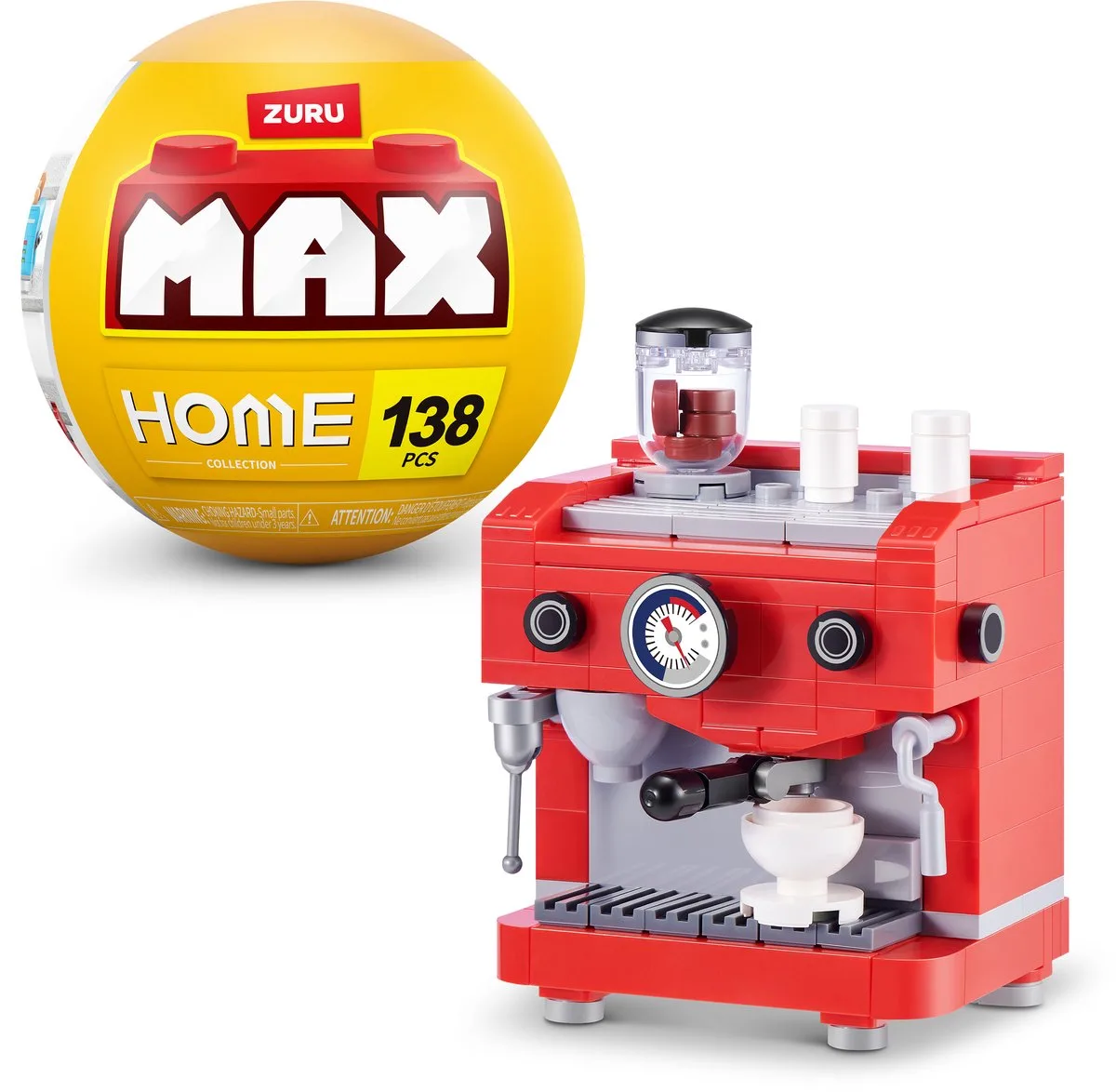 koffiezetapparaat speelgoed Max bricks home - speelkeuken accessoire. von ZURU in Mehrfarbig – Produktfoto
