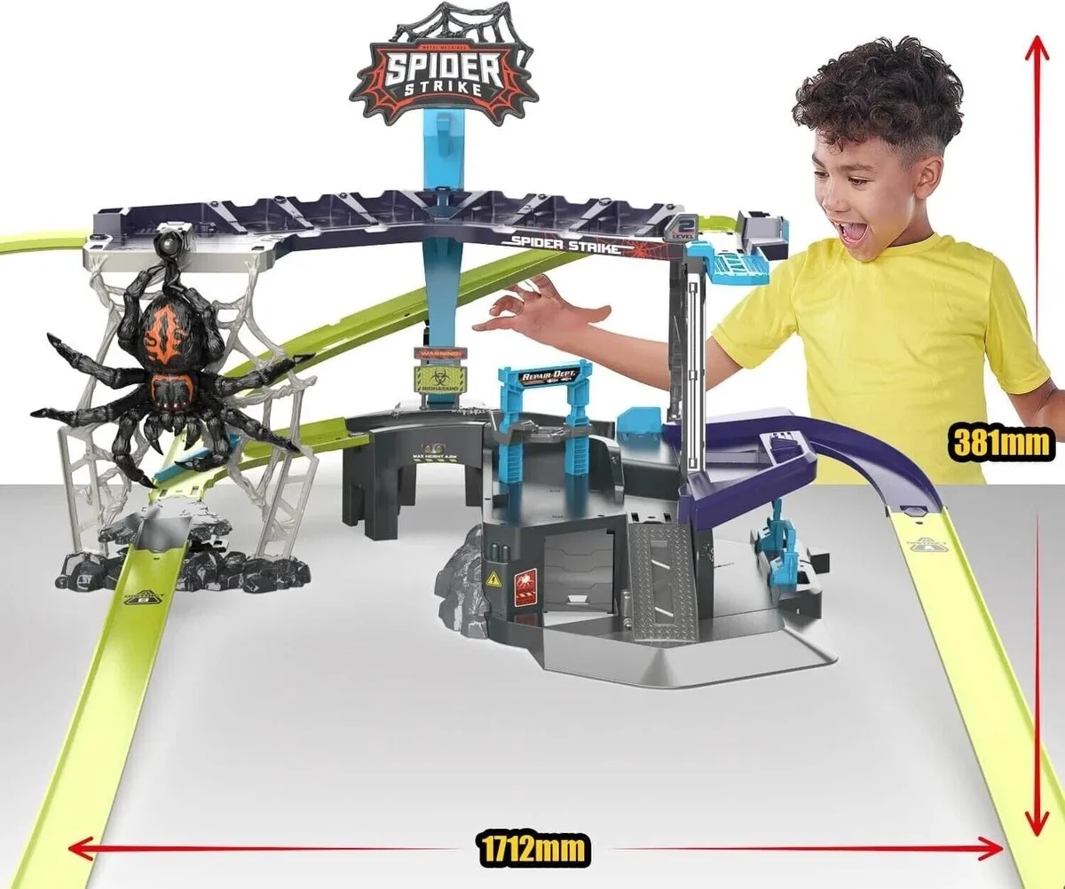 Metal Machines Spider Attack Racebaan met 1 Auto van ZURU in Multi-coloured – productfoto